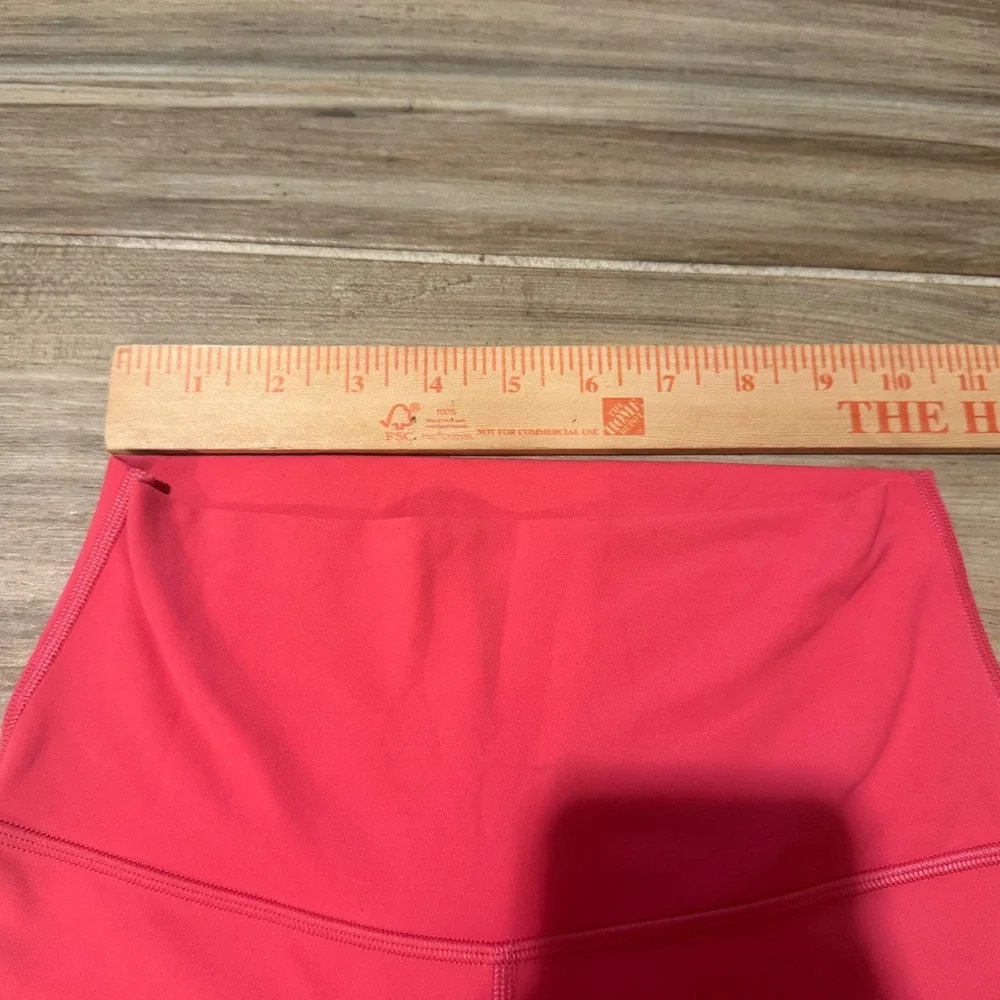 Lululemon Align High-Rise Crop 21 Pink Coral Nulu Yoga Leggings Size 4